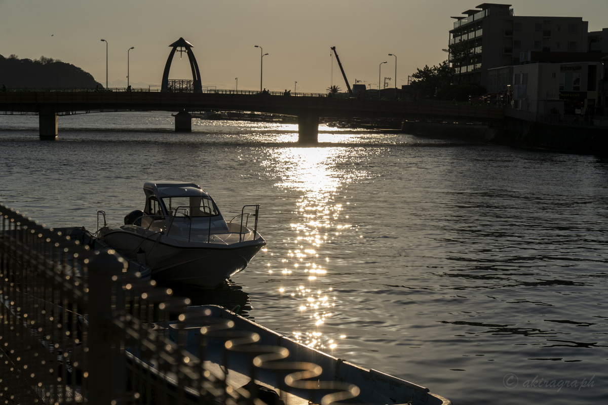 夕日 ボート
